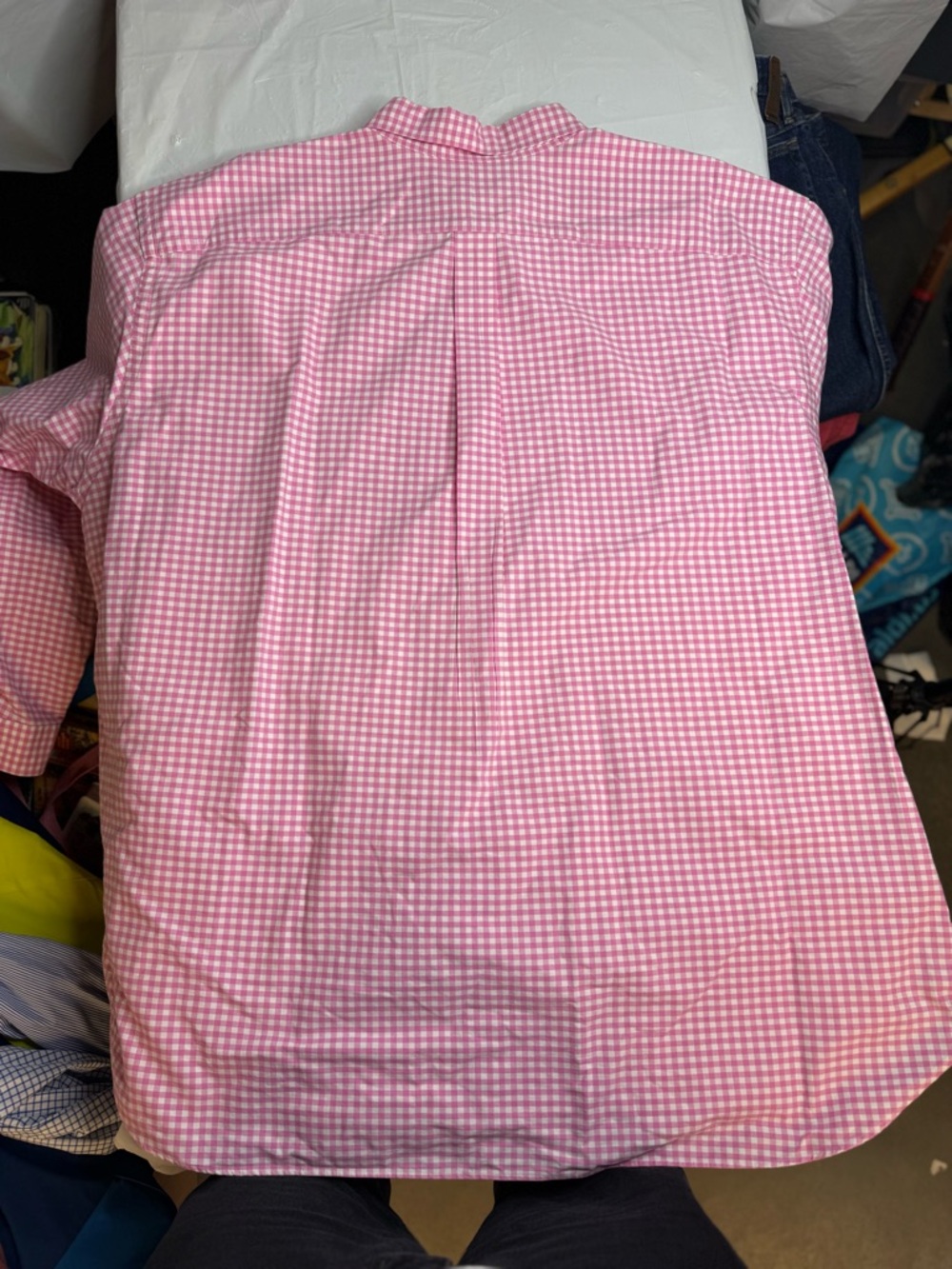 Polo Ralph Lauren Shirt Mens 4XB Pink Gingham Check Button Down Classic Fit - Picture 5 of 5